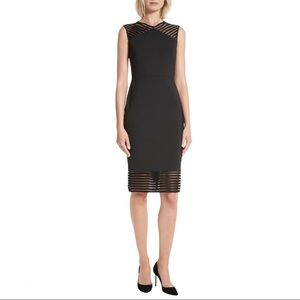 NWT Ted Baker Lucette Mesh Detail Bodycon Dress 6